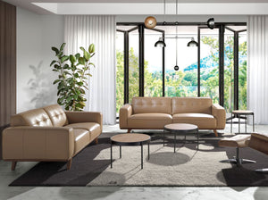 Chester 3-seater sofa in sand leather