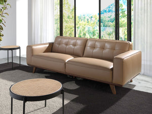 Chester 3-seater sofa in sand leather