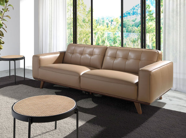 Chester 3-seater sofa in sand leather