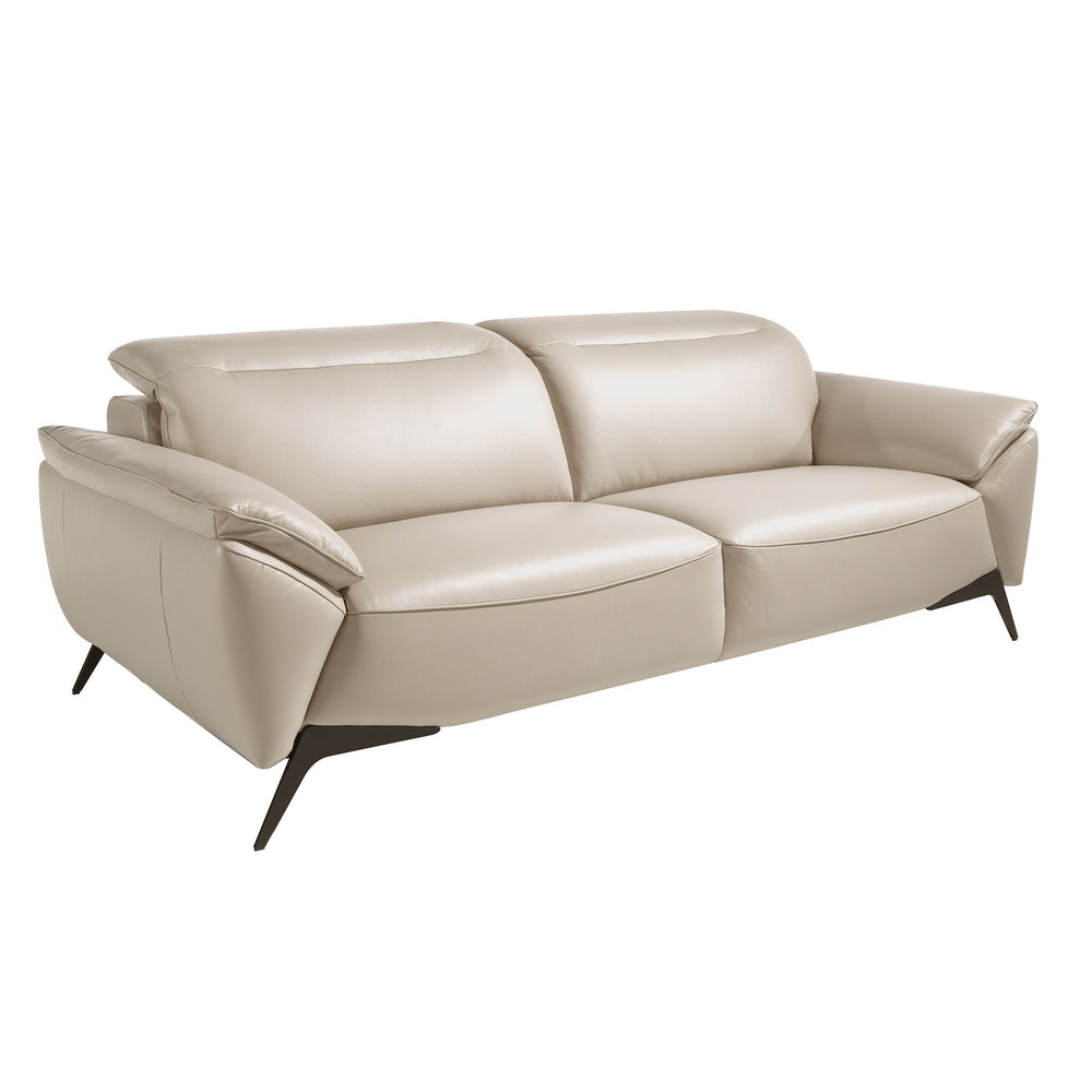 3-seater sofa in taupe leather