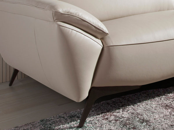 3-seater sofa in taupe leather