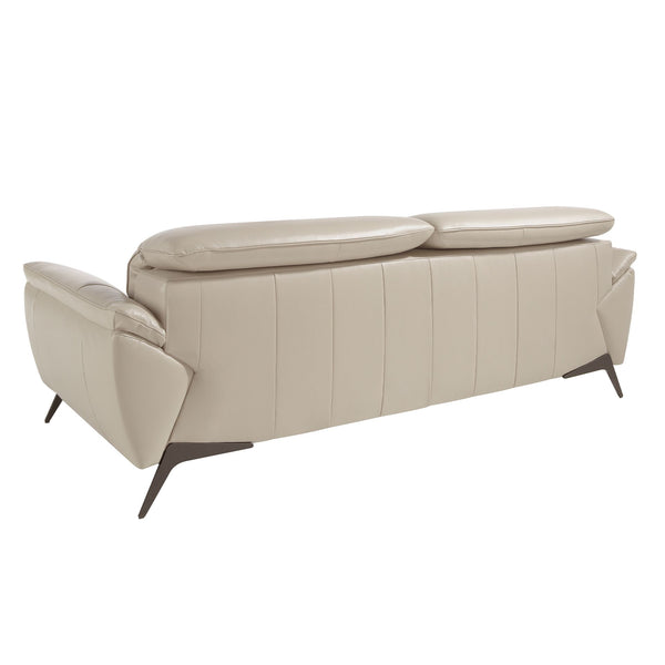 3-seater sofa in taupe leather