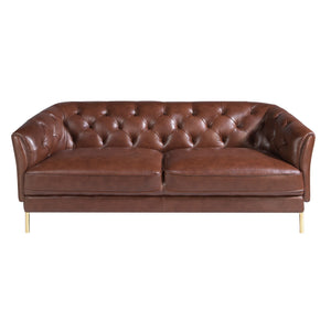 Chester 2-seater sofa in cognac brown leather