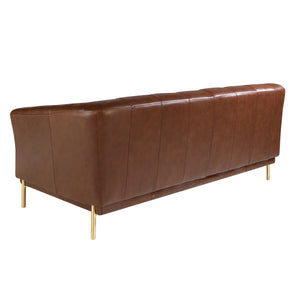 Chester 2-seater sofa in cognac brown leather