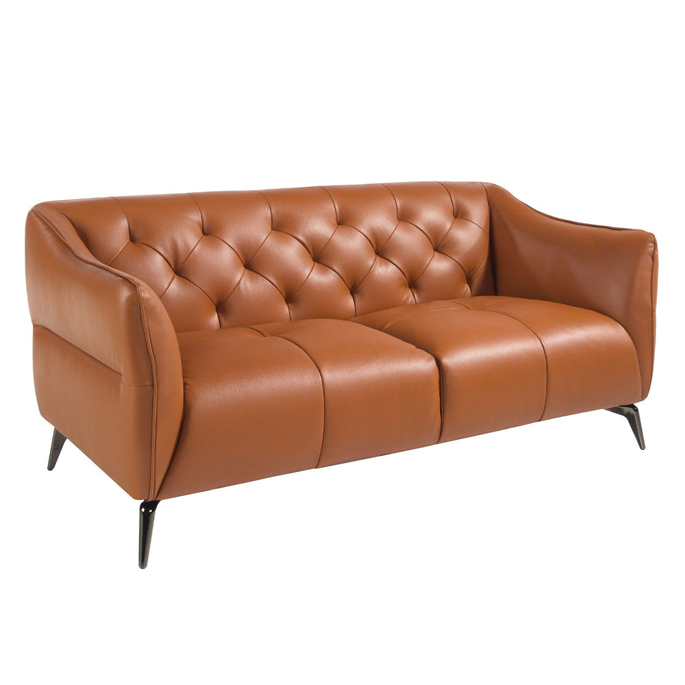 Chester 2-seater sofa in brown leather