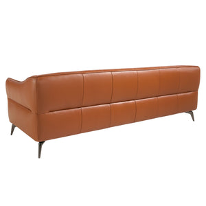 Chester 3-seater sofa in brown leather