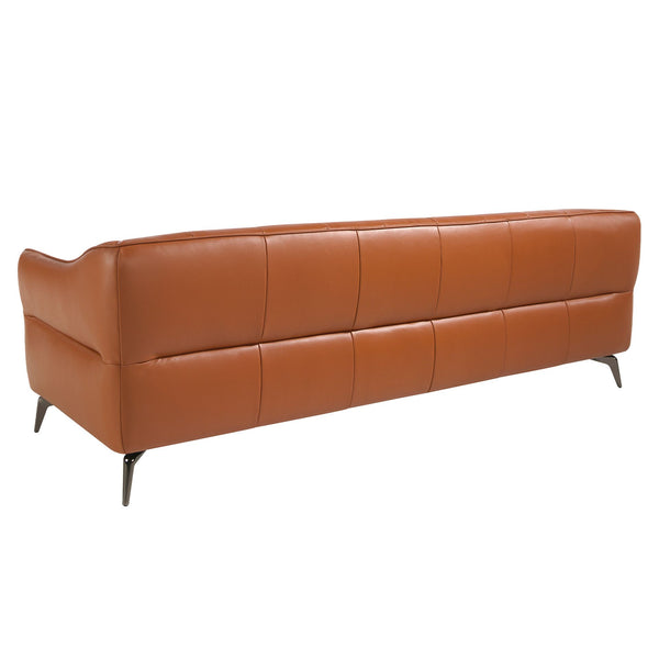 Chester 3-seater sofa in brown leather