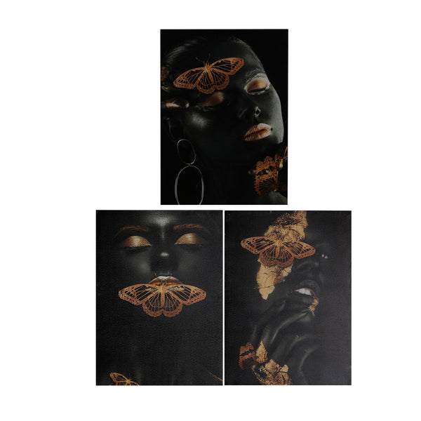 CANVAS ASSORTED 3 WOMAN'S FACE