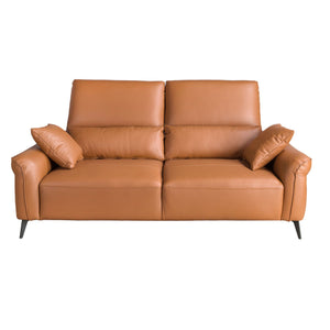 3-seater sofa in brown leather