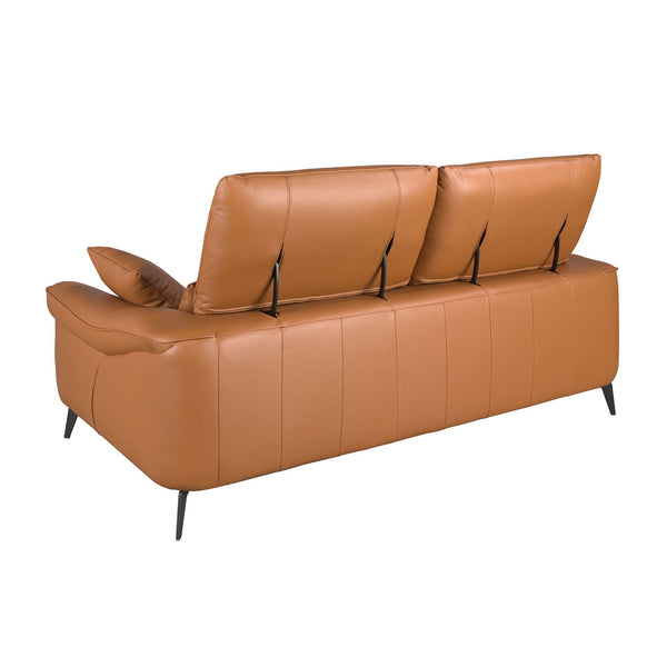 3-seater sofa in brown leather