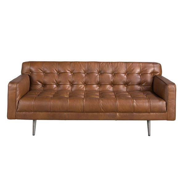 Chester 2-seater sofa in dark brown leather