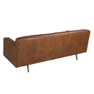 Chester 2-seater sofa in dark brown leather