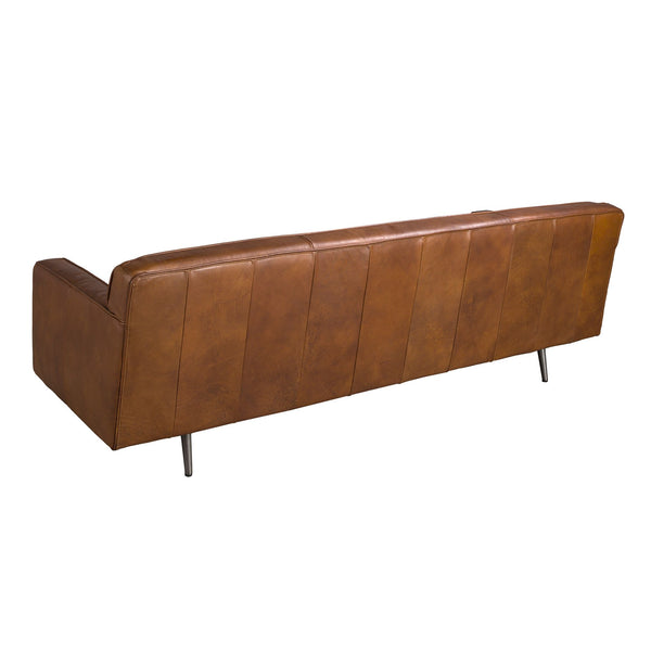 Chester 3-seater sofa in dark brown leather