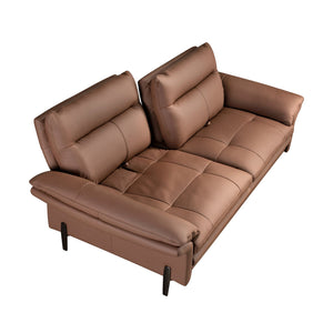 3-seater sofa in brown leather