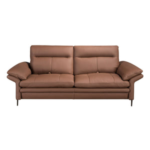 3-seater sofa in brown leather