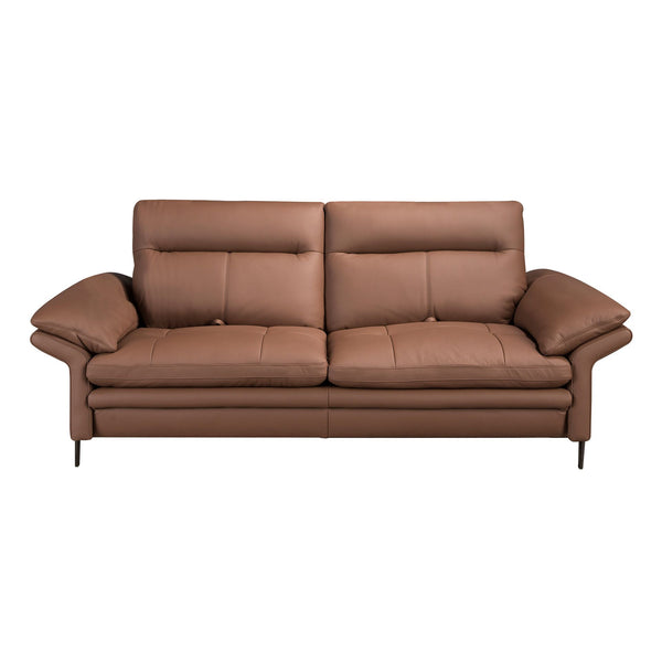 3-seater sofa in brown leather