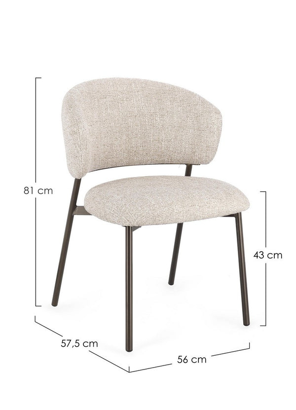 Dining Chair Bronze and Sand Finish