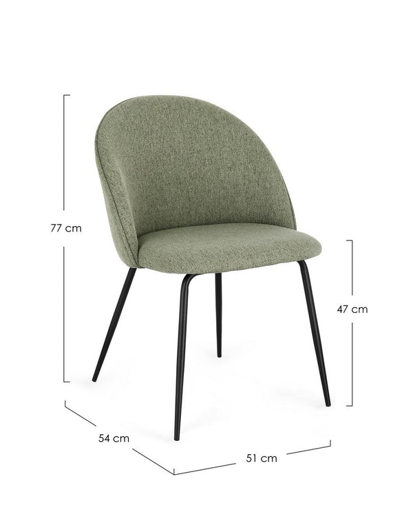 Dining Chair Sage Upholstered