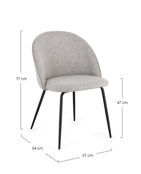 Dining Chair Ash Upholstered