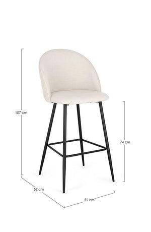 Bar Stool Ice Upholstered