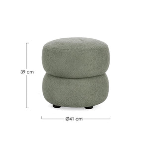 Round Bar Stool Sage Green D41