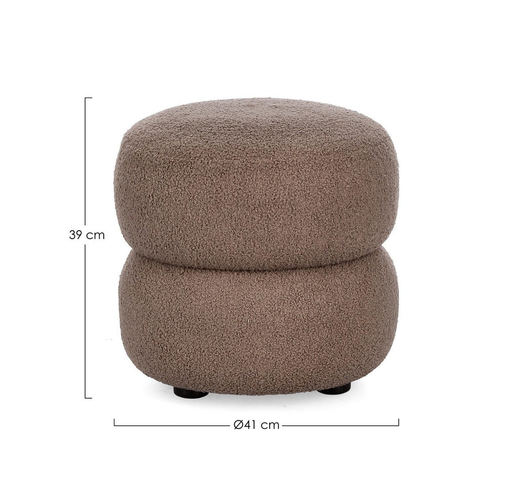 Round Bar Stool Brown D41