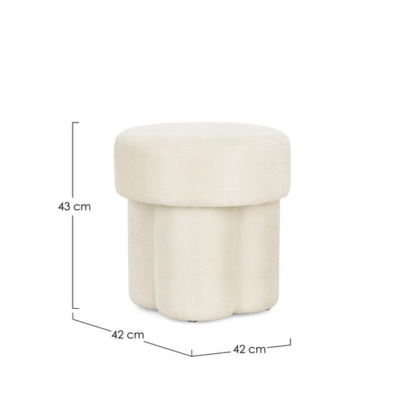 Square Stool White D42