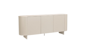 3-Door Sideboard Light Beige Finish
