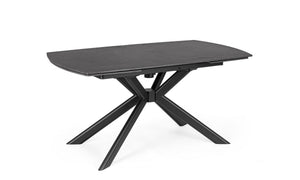 Extendable Dining Table 160–240 cm – Black Modern Table