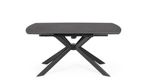 Extendable Dining Table 160–240 cm – Black Modern Table