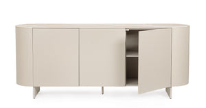 3-Door Sideboard Light Beige Finish