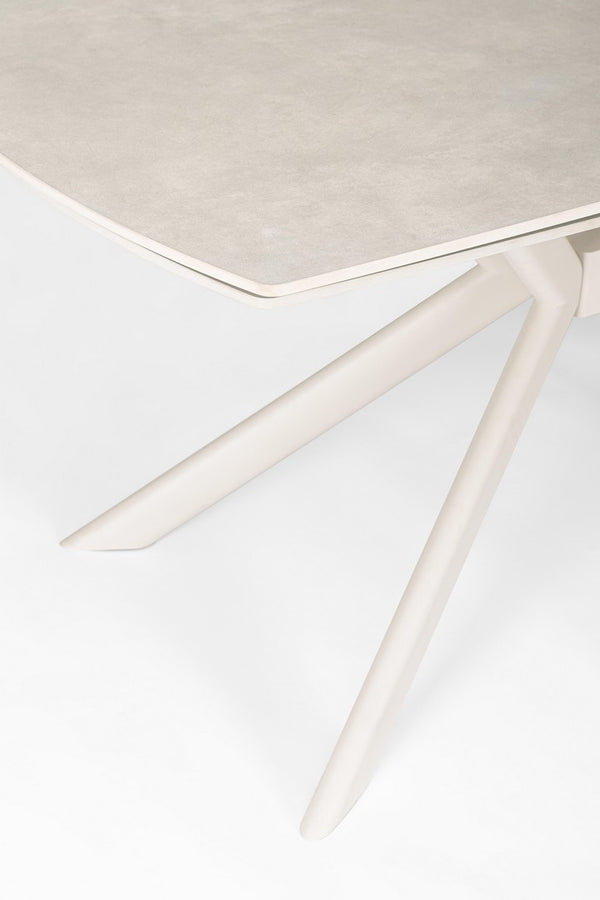 Extendable Dining Table 160–240 cm – Cream Modern Table