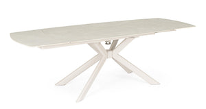 Extendable Dining Table 160–240 cm – Cream Modern Table