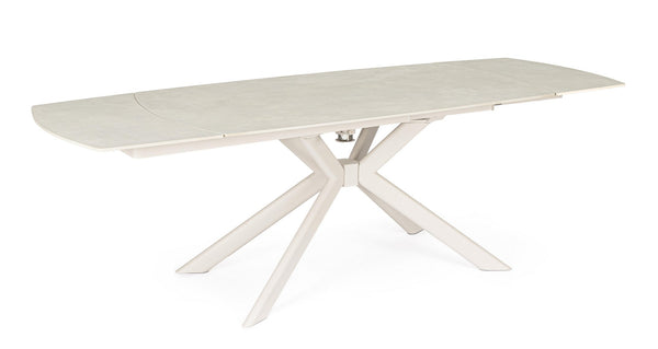 Extendable Dining Table 160–240 cm – Cream Modern Table