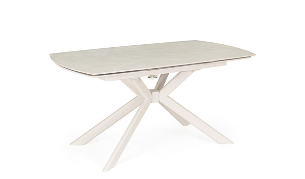 Extendable Dining Table 160–240 cm – Cream Modern Table