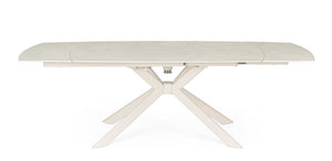 Extendable Dining Table 160–240 cm – Cream Modern Table