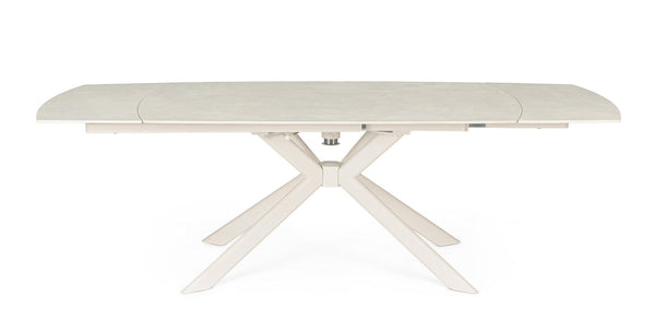Extendable Dining Table 160–240 cm – Cream Modern Table