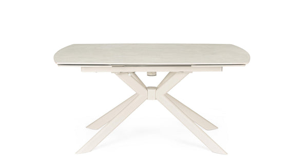 Extendable Dining Table 160–240 cm – Cream Modern Table