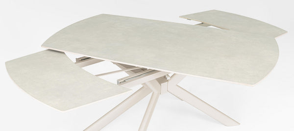 Extendable Dining Table 160–240 cm – Cream Modern Table