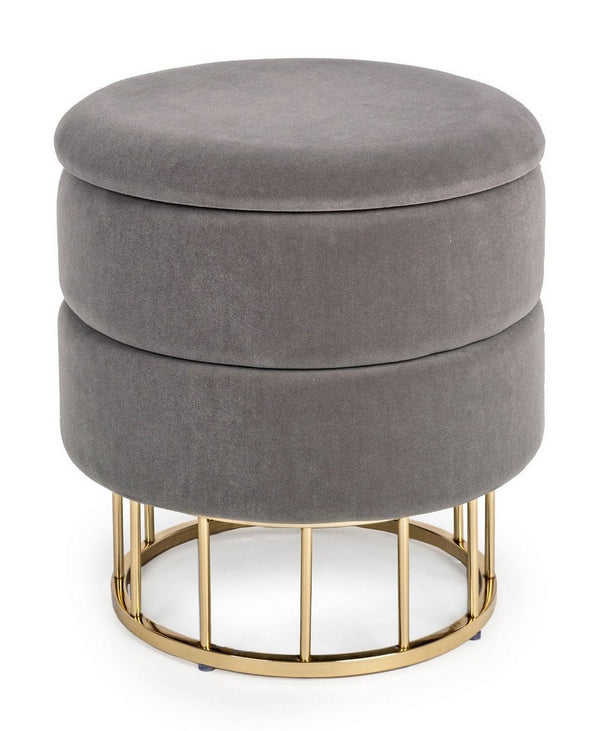 Round Stool 42 cm – Dark Grey Modern Seating