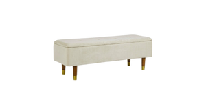 2-Seater Storage Bench 120 cm – Natural Finish Modern Seating
