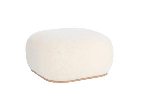 Round Pouf 36 cm – White Modern Seating