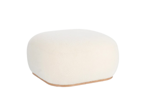 Round Pouf 36 cm – White Modern Seating