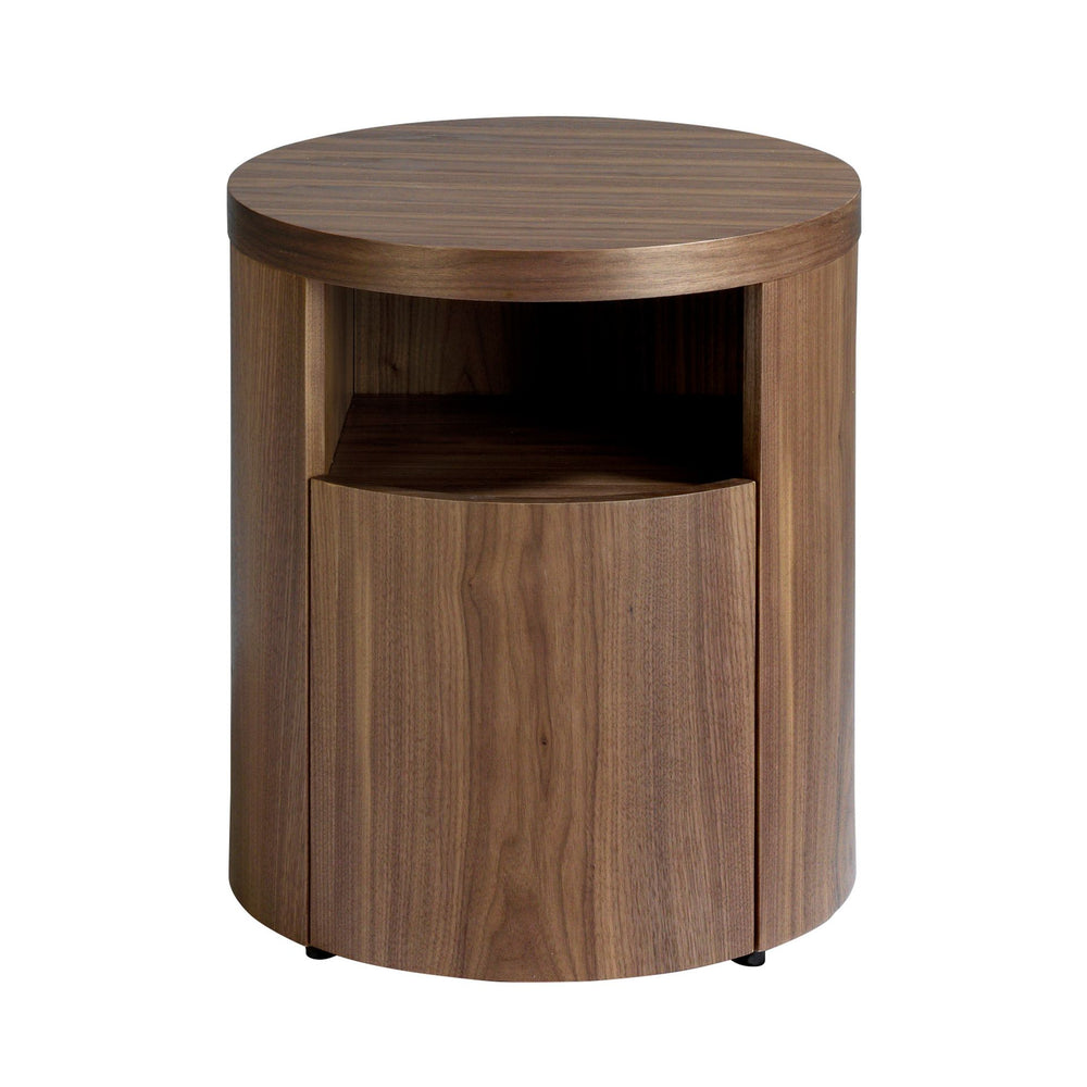 Walnut bedside table