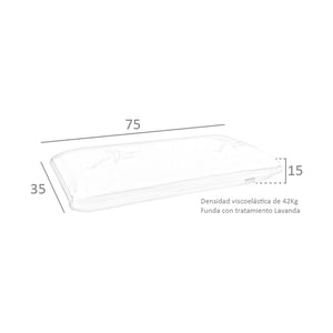 Viscoelastic Pillow With Lavender Scented Treatment