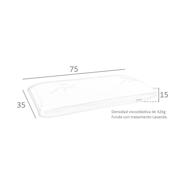 Viscoelastic Pillow With Lavender Scented Treatment