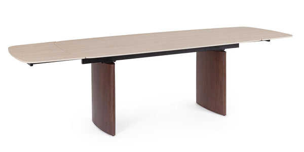 Extendable Dining Table 180–260 cm – Walnut Modern Table