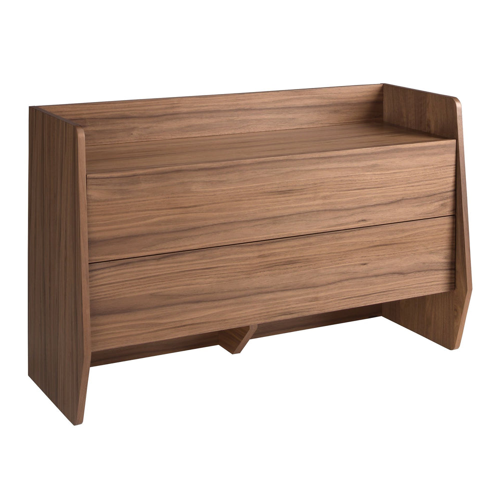 Walnut chest of drawers