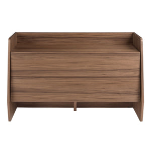 Walnut chest of drawers