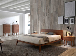 Walnut bed